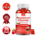 2 Packs Magnesium Glycinate 500mg High Strength Improved Sleep, Anxitey Relief