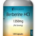 Berberine HCl 1350mg Serving, 120 Capsules - Gluten Free & Non-GMO Great Price.