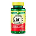 Spring Valley Odor-Controlled Garlic Softgels Dietary Supplement, 1,000 Mg, 120