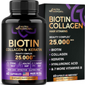 Nutra Harmony Biotin with Collagen & Keratin Hair Growth Pills Beauty Complex