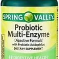 Spring Valley Probiotic Multi-Enzyme Digestive Formula Tablets -- 200 Count