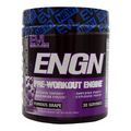 EVL ENGN Hardcore Pre Workout Energy Drink Mix with Creatine, Furious Grape 30sv