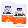 2x USN BCAA Amino+ Recovery & Endurance Powder 30 Servings - Pineapple Mango