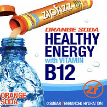 Zipfizz Energy Drink Mix Powder with B12 - Orange Cream 30 Pack - 10/2024