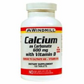 Calcium as Carbonate with Vitamin D 600 mg 120 Tabs By Windmill Health