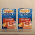 2  Emergen-C Immune Plus 1000mg Vitamin C, Super Orange, 10 Packets Ea. BB 11/24