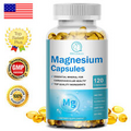 Magnesium Glycinate Capsules High Strength 500mg Stress & Anxiety Relief 120PCS