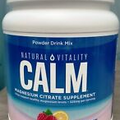 Natural Vitality Calm Magnesium Citrate Powder Raspberry-lemon flavor - 20 oz