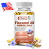 Flaxseed Oil Omega 3-6-9 Promotes Healthy Skin & Maintain Heart Health 120 Caps