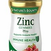 Nature's Bounty Zinc Gummies Nature's Bounty 30mg 120 Mixed Berry Flavored Gummy