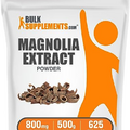 BULKSUPPLEMENTS.COM Magnolia Bark Extract Powder - Magnolia Officinalis, Magnolia Bark Supplement, Magnolia Extract - Gluten Free, 800mg per Serving, 500g (1.1 lbs) (Pack of 1)
