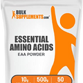 BULKSUPPLEMENTS.COM Essential Amino Acids Powder - EAA Powder, Essential Amino Acids Supplement, EAAs Amino Acids Powder - Unflavored & Gluten Free, 10g per Serving, 500g (1.1 lbs)