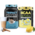 Nutrology Post Workout Bundle - Tripact Protein & BCAA Natural Powder - Non-GMO, Enchance Recovery, Boost Immune Health, Super Foods and Probiotic, Gluten Free