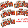 20 Pouches Gatorade Thirst Quencher Powder Mix, Fruit Punch Flavor, Makes 5 Gal.