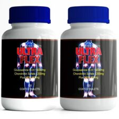 2 ULTRA FLEX Triple Strength Glucosamine 1500mg Chondroitin MSM Muscle Relief