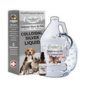 Colloidal Silver Jug w/Colloidal Silver Spray - Natural Topical Colloidal Sil...
