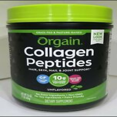 Orgain Collagen Peptides Protein Powder 16oz Grass Fed Pasture Raised Exp 2024