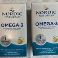 2 Pack  Nordic Naturals Omega-3 690mg, 60 Soft Gels, Exp 10/2026