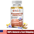 120Pcs Flaxseed Oil Omega 3-6-9 Support Heart Health,Reduce Cholesterol Level