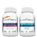 Liver Medic Bundle: Hepatiben Liver Detox Cleanse and Candida Complex