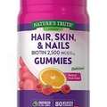 Nature's Truth Hair, Skin, Nails Natural Fruit Flavored Gummies, 80 80, Pink