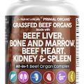 Grass Fed Beef Liver Capsules 3000Mg - Premium Quality Beef Organs Supplement Pa