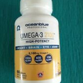 Ocean Blue High Potency OMEGA-3 2100 Fish Oil  60  Softgels EXP: 03/2026