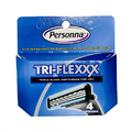 Personna Tri-Flexxx Razor System for Men Cartridge Refill Cartridges, 4 Count