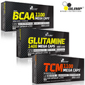BCAA + Glutamine + TCM Tri Creatine Malate 90/180Caps Amino Acids Muscle Growth
