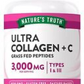 Nature's Truth Hydrolyzed Collagen Peptides | 90 Caplets | Type 1 and 3 with Vit