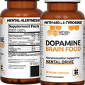 NATURAL STACKS Dopamine Focus Supplement & Memory Supplement for Brain W/L-Tyros