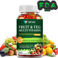 Fruits & Veggies 60 Fruit&Veggie Supplement Gummies Vitamins &Minerals MENXI