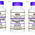 21st Century Flaxseed Oil 1000mg Softgels 120 Counts X 3 Packs