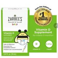 Zarbee's Naturals Baby Vitamin D Supplement Baby Drops - Drug-Free - EXP 11/2024
