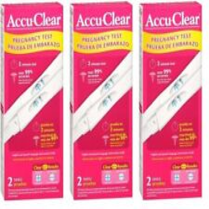 Accu-Clear Pregnancy Test Kit- 2 Tests X 3 Packs