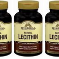 Windmill Natural Lecithin Cardiovascular and Liver Health 90 Softgels X 3 Packs