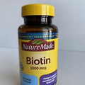 Nature Made Biotin 1000 mcg 120 Softgels- Exp. 06/25 1 Day Ship