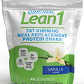 Lean1 Vanilla 5 Pound (44 servings), Fat Burning Meal Replacement