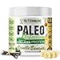 Paleo Perfection Vanilla Banana Grass Fed Beef Collagen Protein Powder Without Stevia - Paleo, Keto, SCD, AIP Protein Powder with Apple Fiber, Carrot & Broccoli - 1lb Protein Powder & Superfood Blend