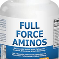 Full Force Amino Acid Supplement, Tissue Building Essential Amino Acids for Workout Recovery. Amino Acids for Performance 5000mg 200 EAA BCAA Tablets