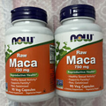 Now Foods Raw Maca 750 mg, 90 VegCaps Each Exp 08/27