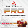 Core Nutritionals PRO Platinum Protein Blend 24 Serv (peanut butter and jelly)