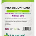 Lindens Probiotic Daily 120 Capsules Lactobacillus Acidophilus 1 Billion CFU