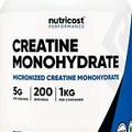 Nutricost Creatine Monohydrate Micronized Powder(1 KG)-Pure Creatine Monohydrate