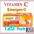 120 Pack, Emergen-C, Vitamin C,  1000 mg Daily Immune Support, Variety Pack  Mix