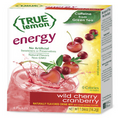 True Lemon Energy Wild Cherry Cranberry Drink Mix, 6 Packets