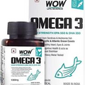 Omega 3 Fish Oil 1300mg Triple 3X Strength 60 Capsules- 550 mg EPA & 350 mg DHA
