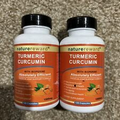 Lot Of 2 Naturereward Turmeric Curcumin With Bioperine 1,500 Mg 120 Caps