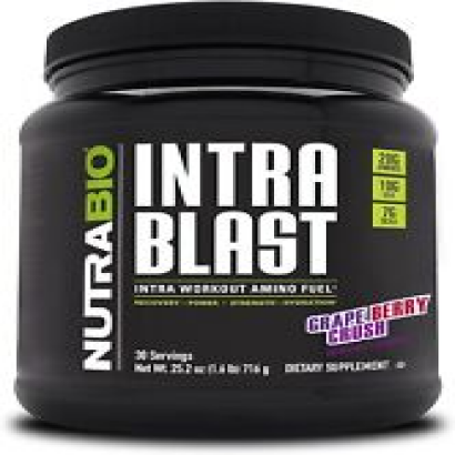NutraBio Intra Blast and Pre-Workout Powder - Advanced Electrolyte 30 Servings