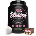 BLESSED Vegan Protein Powder - Plant Based Protein Powder Meal Replacement Protein Shake, 23g of Pea Protein Powder, Dairy Free, Gluten Free, Soy Free, No Sugar Added, 30 Servings (Rocky Road)